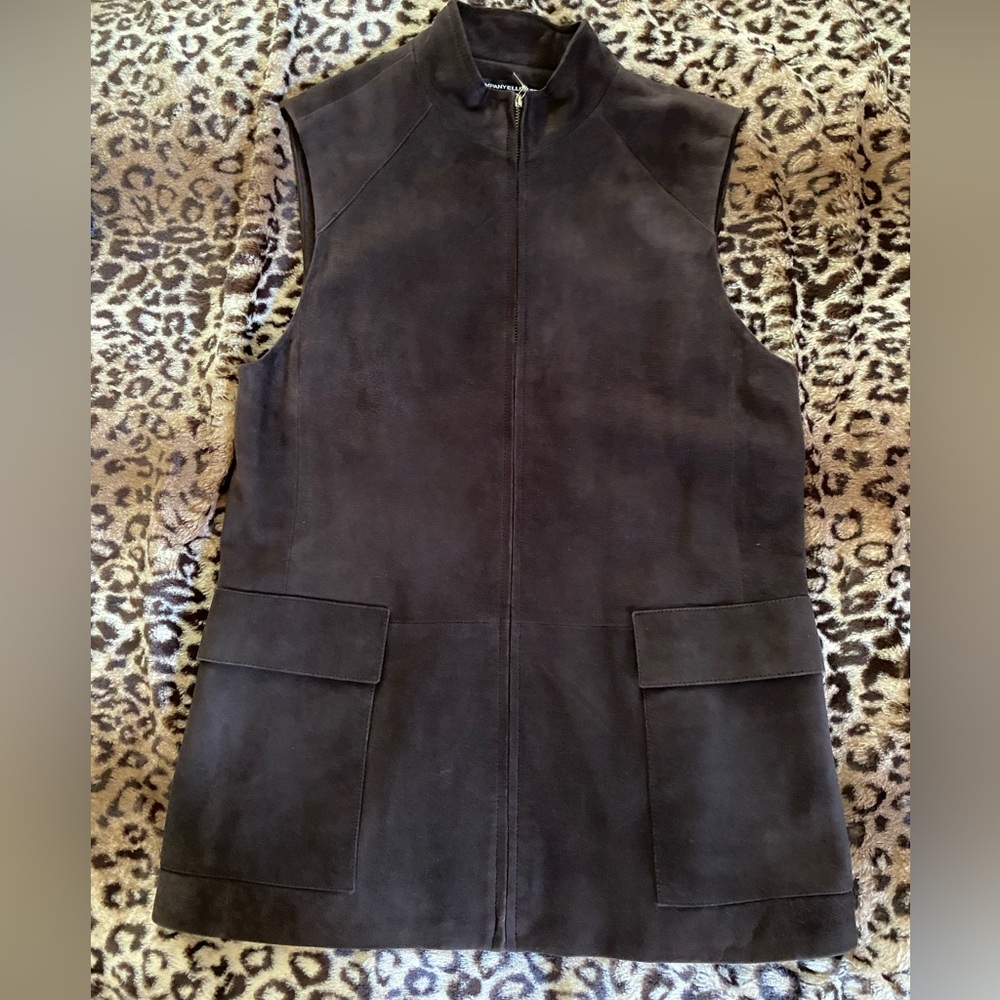 Ellen Tracy suede Vest